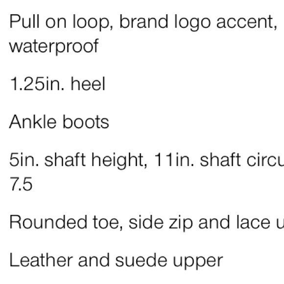 NWT UGG Leather Waterproof Boots with zipper and lace - Picture 13 of 16